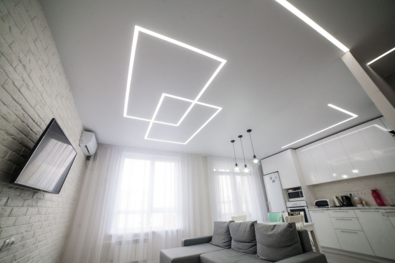 Napínané Stropy Cena Led Osvětlení Cena Napínaného Stropu Za M2 Moderní Design